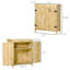 Armoire de rangement de jardin, remise à outils extérieure avec dessus galvanisé et 2 tablettes pour outils de jardin et accessoires de piscine