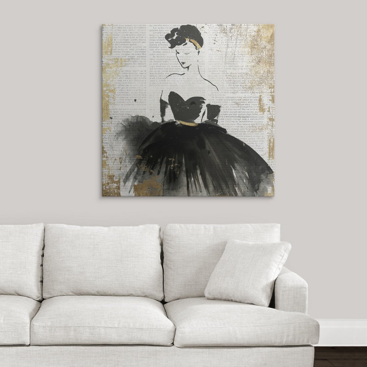 «Lady I» par Ainara, impression sur toile, H 16 po x l 16 po x P 1,5 po