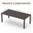 Outdoor Dining Table for 8 Person,Rectangular Slatted Metal Patio Table for Deck Garden Lawn Backyard Use with Umbrella Hole