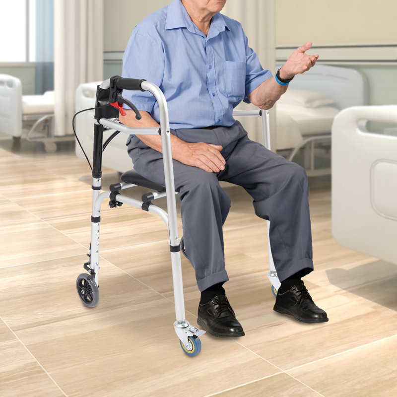 Foldable And Lockable Walker