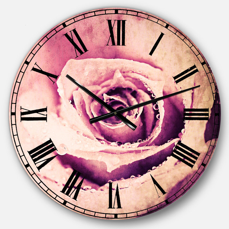 Horloge murale mauve, Moyen