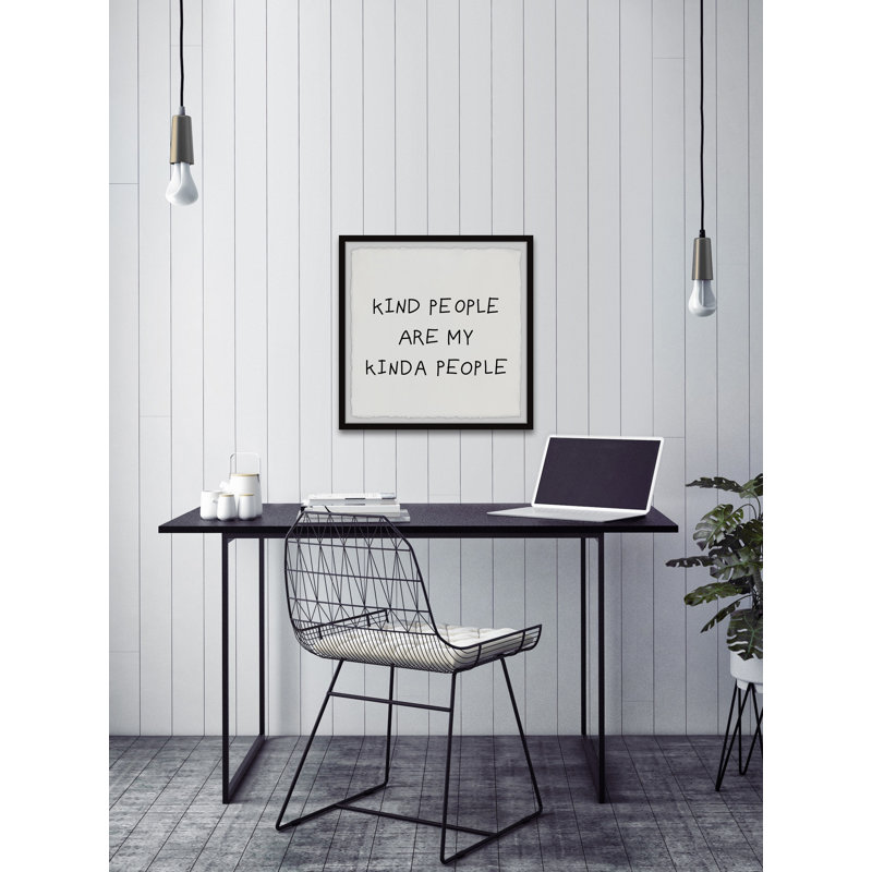 « People’s quote »-impression d’art textuel sur papier encadrée, H 24 po x l 24 po x P 1,5 po