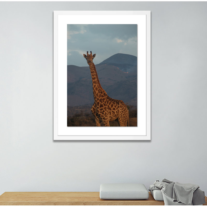 Giraffe 3 by Jade Hammer, White, 24" H x 18" W x 1.5" D