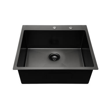 Logmey 28'' L Drop-In Single Bowl Stainless Steel Kitchen Sink