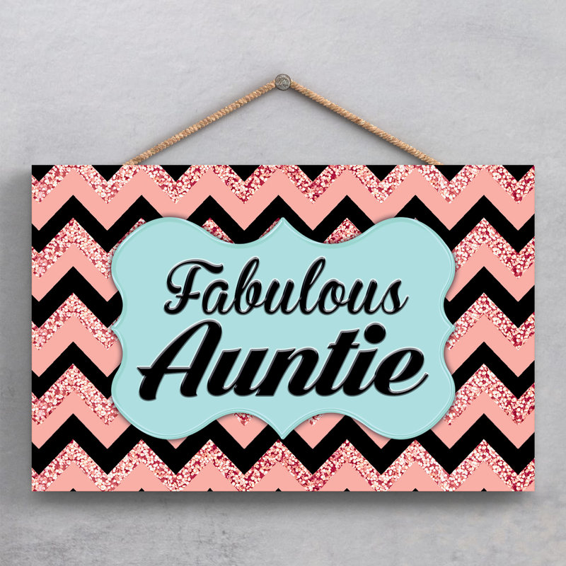 Fabulous Auntie - Print on MDF