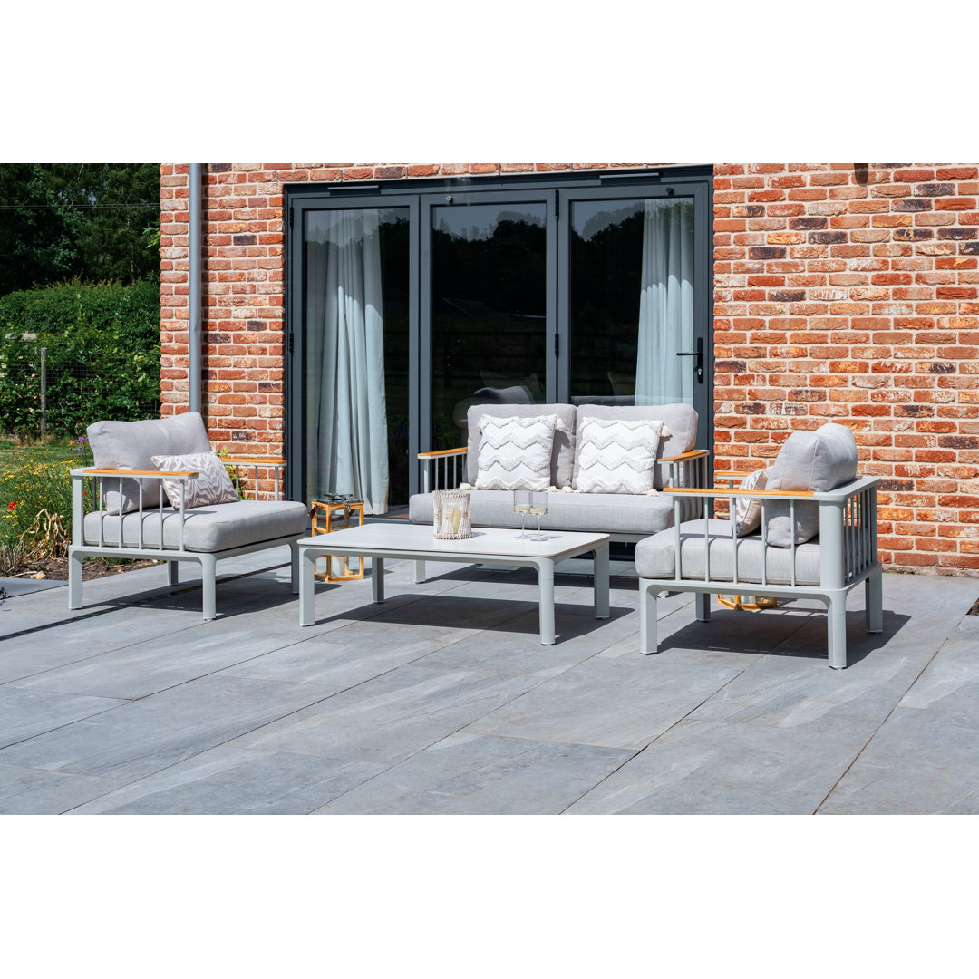 Taunton Teak Aluminium Lounge Set