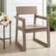 Fauteuils de jardin et d'extérieur en PEHD couleur bois antique avec dossier, design moderniste
