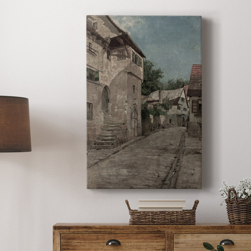 Paysage rétro CXCII - galerie Cavas, H 18 po x l 12 po