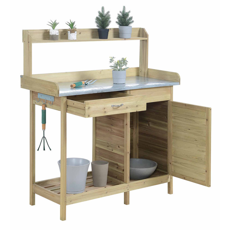 Banc de rempotage Jackson, Sapin naturel