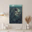 Toile dorée sur fond bleu marine-573932447