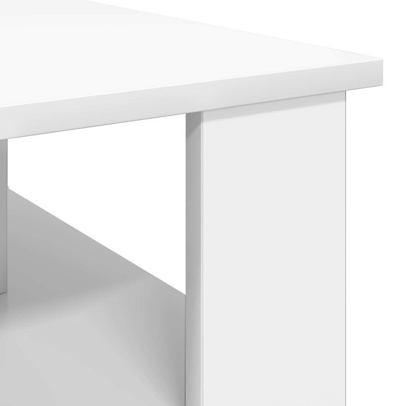 Coffee Table with Storage, White