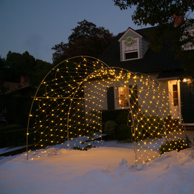 Christmas Light Tunnel With 3 LED Arches