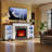 Raegyn 72'' TV Stand For Tvs Up To 80'' With Electric Fireplace And Adjustable Shelves