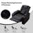 36.22"W Luxurious Premium Faux Leather Power Recliners, Home Theater Chairs with USB & Cup Holders & Arm Storage-735867864