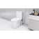 Upflush Toilet For Basement, 600W Macerating Toilet System With Powerful Dual Flush, Elongated 17.25 ADA Comfort, Soft-Close Seat, 3 Water Inlets Connect To Sink, Shower, White