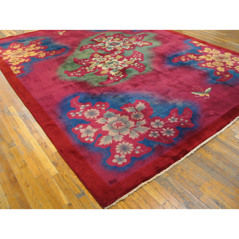 Bold Color Antique Exciting Art Deco Design Chinese Room Size Rug
