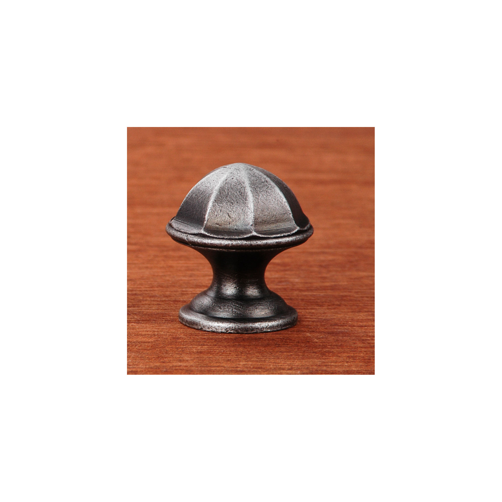 Contoured Dome 1 1/16" Knob CK Series, Distressed Nickel
