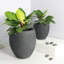 Ensemble de pots à fleurs en composite 2 pièces