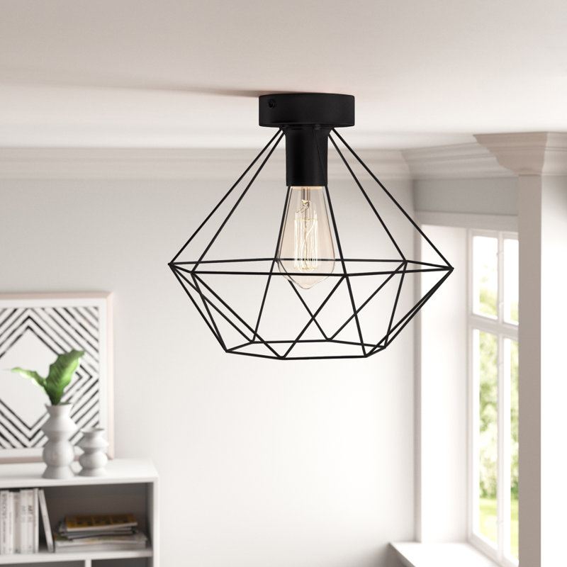 Bethania Flush Mount, Black