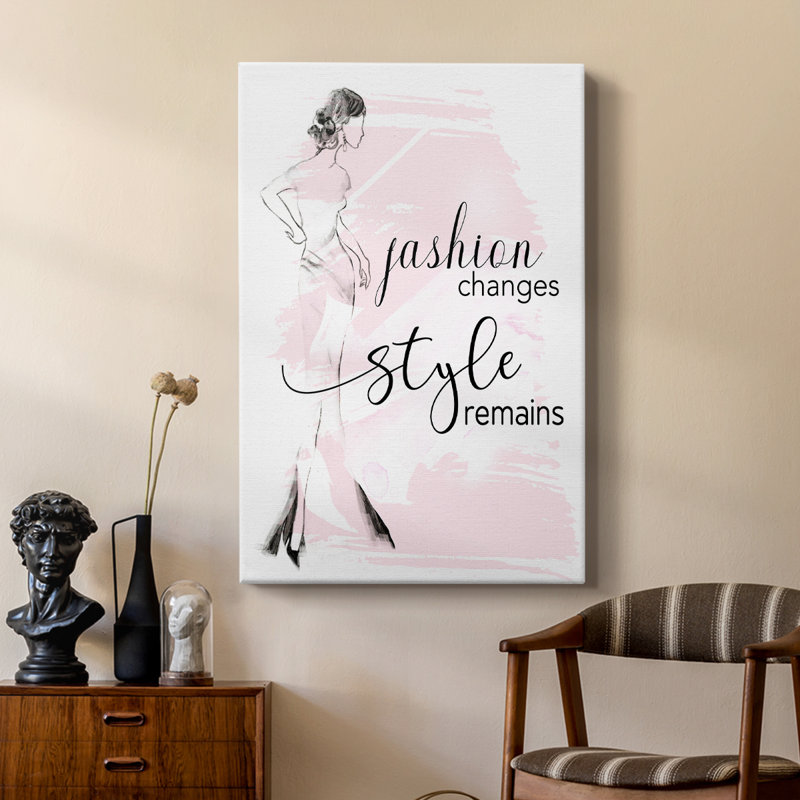 La mode change de style - la galerie Cavas, H 27 po x l 18 po