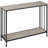 Sofa Tables Narrow Entryway Table With Glass Shelf And Metal Frame