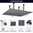 Nabiyy Matte Black Ceiling Mount Rain Shower System - LED Recessed Shower Set with 6 Body Jets & Handheld Wand for Bathroom-122418320