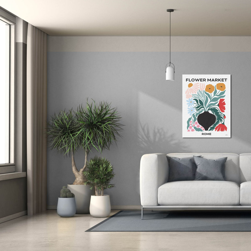 «Flower Market 6» par Laura Marshall, art mural sur toile, 26 po x 34 po