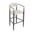 Ensemble de 2 chaises de salle à manger rembourrées avec tabouret de comptoir