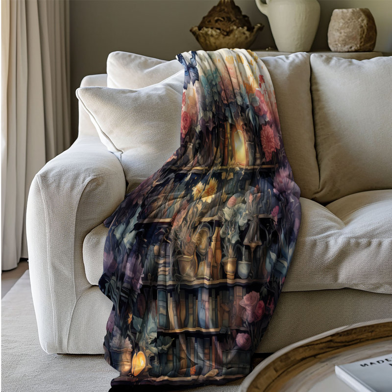  Couverture Cozy Bookish Wonderland, L 60 po x L 80 po