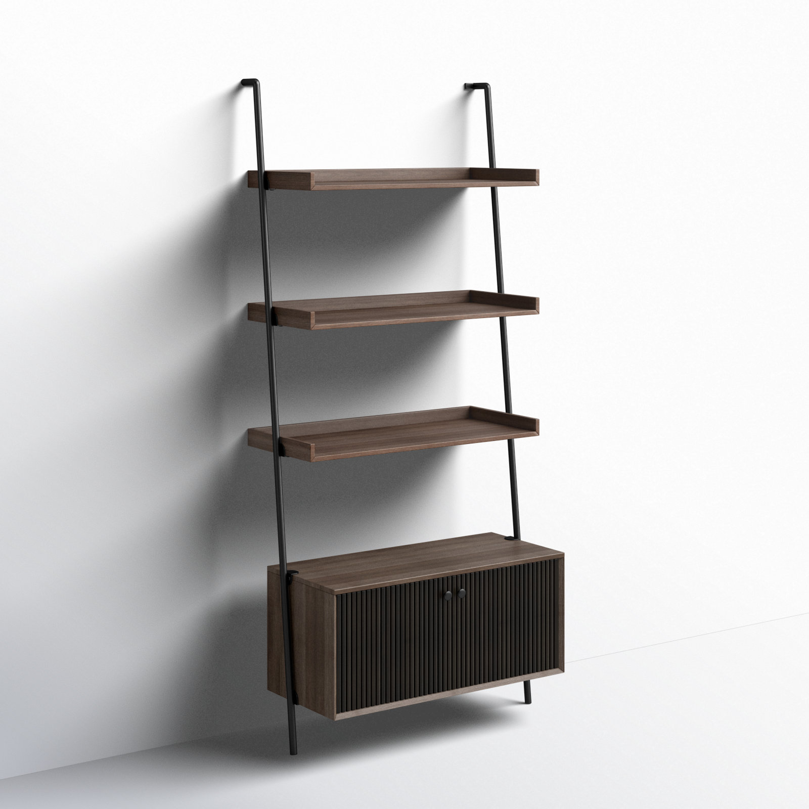 Enya Narrow Ladder Bookcase