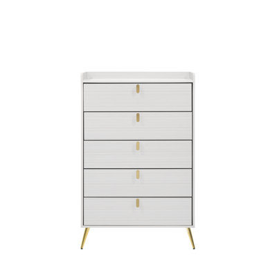Commode 5 tiroirs avec poignées