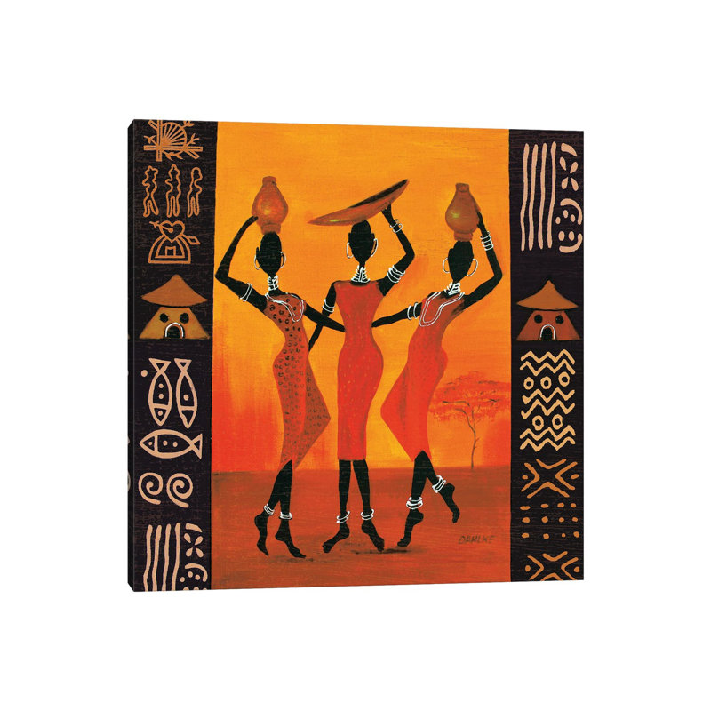 Gatherers 1 Piece Wrapped Canvas Wall Art, 93.98 cm H x 93.98 cm W x 1.91 cm D