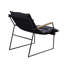 Chaise rembourrée en cuir avec base de traîneau stable - Couleur pour finition de salon