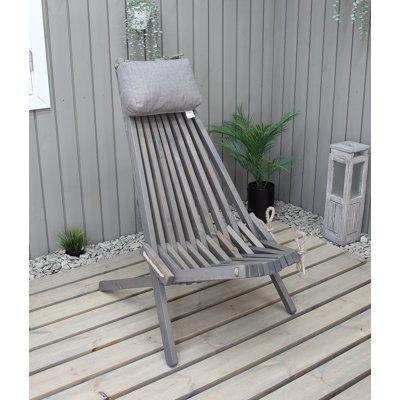 Israel Pine Outdoor Armless Lounge Chair