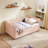 Gingham Daybed Storage Drawers USB Port Wave Shaped-319670740-319670696