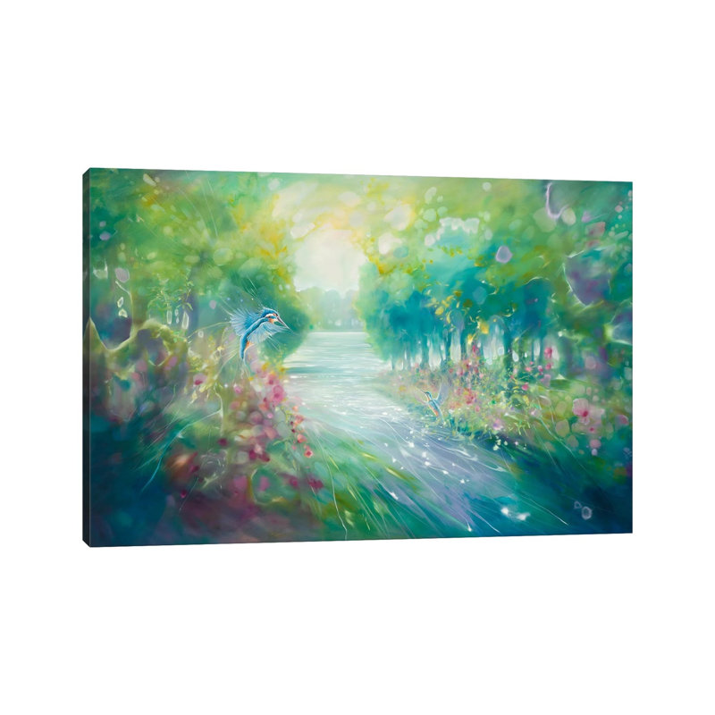 The Kingfishers Eden by Gill Bustamante - No Frame Gallery-Wrapped Canvas Giclée on Canvas, 45.72cm H x 66.04cm W