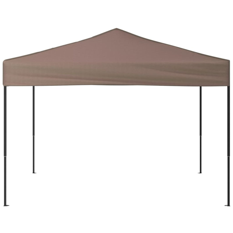 Dakota Fields Folding Party Tent Black, 245 x 292 x 292 cm, Black, Taupe