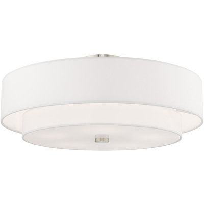 Fabric Semi Flush Mount