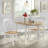 Castellon 30 " Extendable Rubberwood Square Solid Wood Top with Solid Wood Base Dining Table-1098140778