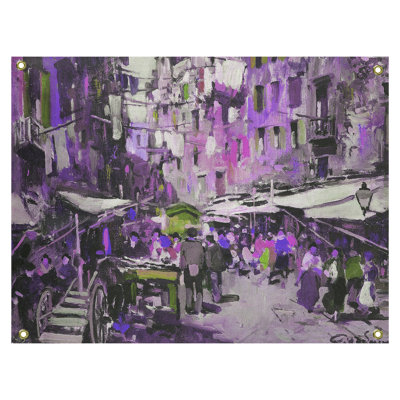 Tapisserie murale du marché Macintyre à Naples