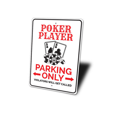 Enseigne de poker seulement