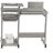 Full-size computer work station desk, gray-1353235220