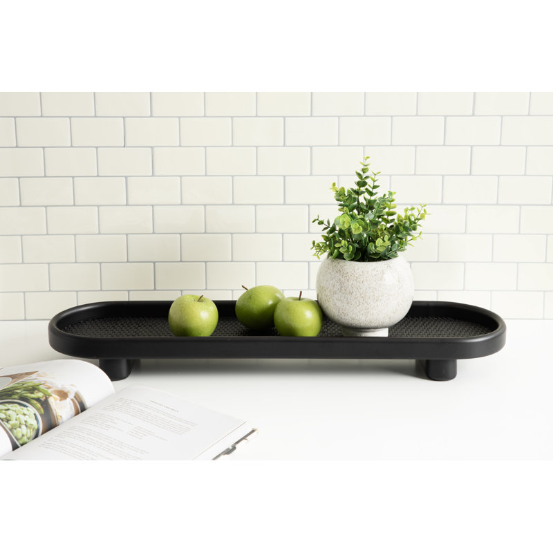 Ammad Wood Tray, Black