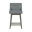 Tabouret pivotant à hauteur réglable en bois et rembourré Dorreen-2124057862-2124057978