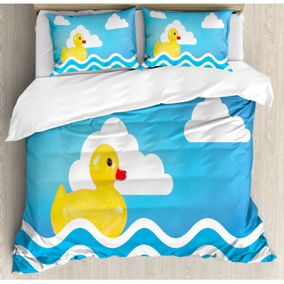 Rubber Duck Modern & Contemporary Polyester Duvet Cover