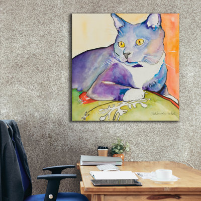 Epic Graffiti Rocky by Pat SaundersWhite Canvas Wall Art