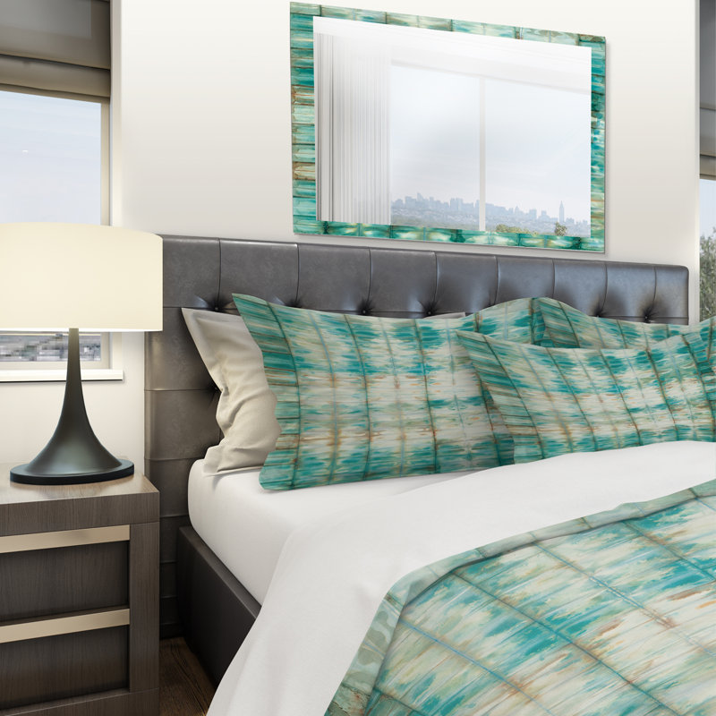 Weave / Muslin Geometric Shapes Duvet Cover, King Duvet Cover + 2 Shams