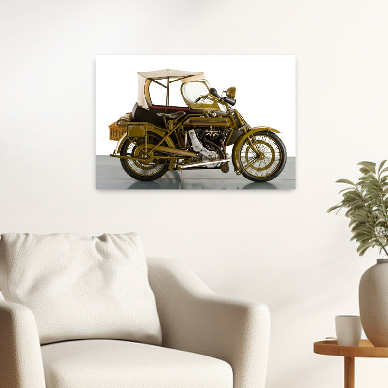 1915 Motosacoche 996Cc Combinaison de motocyclette, paysage abstrait classique, art mural, H 16 po x l 24 po