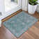 Machine Washable Indoor/Outdoor Xhevrie Teal Rug