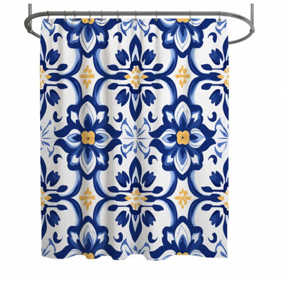 Mediterranean Shower Curtain -  traditional Bathroom Decor